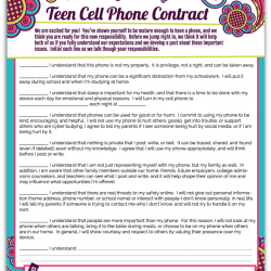Teen Cell Contract