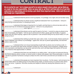 Teen Cell Contract