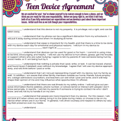 Teen Device Agreement
