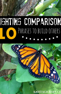 Killing Comparison: 10 Ways to Build Others Up