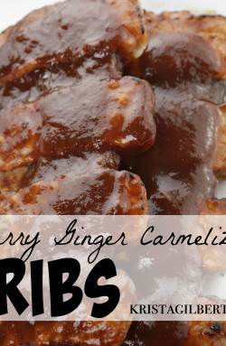 Berry Ginger Carmelized Ribs