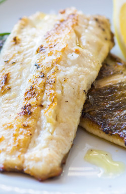 Grilled White Fish with Brown Sugar Butter