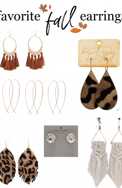 Favorite Fall Earrings & Fall Products for Home & Fashion