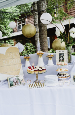 A White & Gold Themed Graduation Party