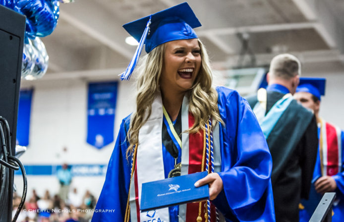 girl smiling, graduation, graduate