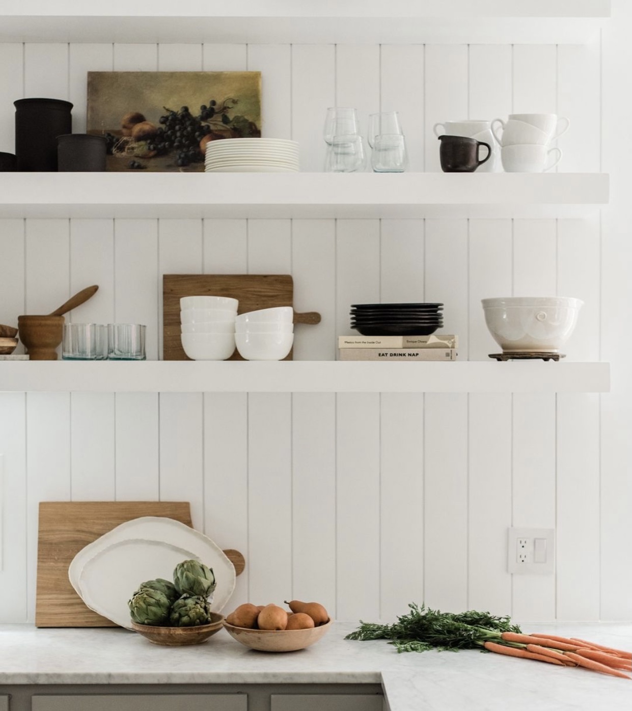 What To Put On Open Shelves In A Kitchen - Krista Gilbert